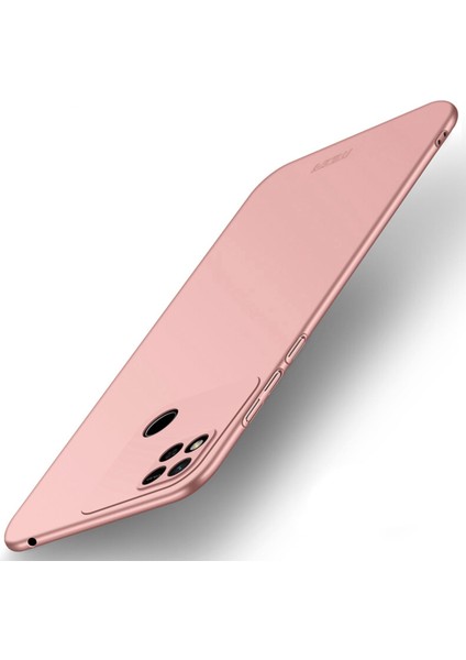 Xiaomi Redmi Için Kalkan 10A Mat Yüzey Sert Pc Kapağı Strap-Rose Gold ile Çizgiye Karşı Çizgiye Karşı Kamera Koruma Kılıfı (Yurt Dışından)