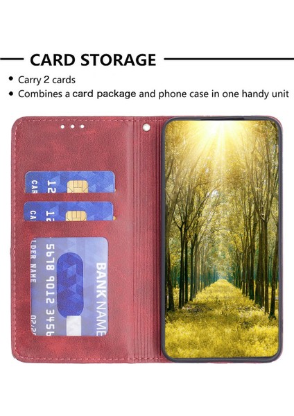 Xiaomi Için Redmi Note 11E 5g/redmi 10 5g/redmi 10 Prime+ 5g Baskı Pot Deri Kart Tutucu Stand Telefon Kılıfı (Yurt Dışından)