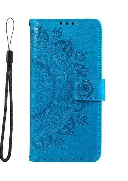 Xiaomi Için Poco F4 5g/redmi K40S 5g Baskılı Mandala Çiçek Desen Kılıf Katlama Standı Pu Deri Cüzdan Koruyucu Kapak Kılıf Mavisi ile (Yurt Dışından) indirimleri