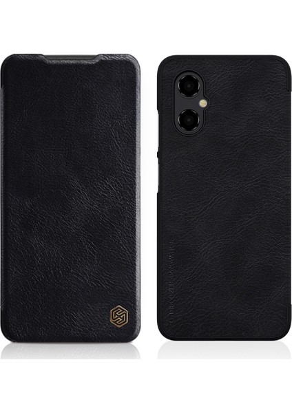 Xiaomi Için Qin Serisi Poco M4 5g Anti-Çizelge Anti-Çizelge Telefon Kılıfı Şok Geçirmez Pu Deri Folio Flip Telefon Kapak Kartı Tutucu-Black (Yurt Dışından)