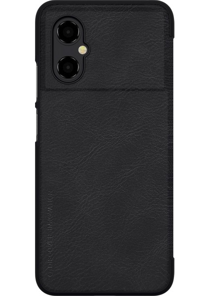 Xiaomi Için Qin Serisi Poco M4 5g Anti-Çizelge Anti-Çizelge Telefon Kılıfı Şok Geçirmez Pu Deri Folio Flip Telefon Kapak Kartı Tutucu-Black (Yurt Dışından)