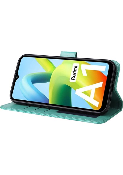 Xiaomi Için Redmi A1 4g/a2 4g Ayçiçeği Baskılı Pu Deri Cüzdan Kılıf Katlanabilir Stand Tam Vücut Koruma Kapağı El Kayış Yeşili (Yurt Dışından) modelleri