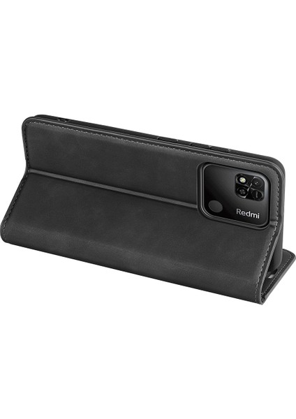 Xiaomi Için Redmi 10A Cilt Touch Duygu Deri Kapak Otomatik Kapatma Cüzdan Stand-Black ile Manyetik Telefon Kılıfı (Yurt Dışından) fırsatları