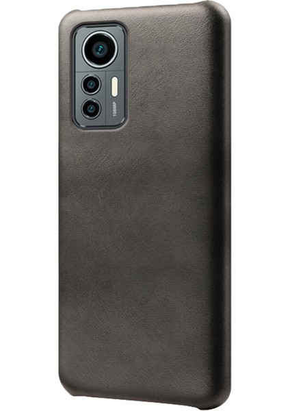 Xiaomi Için 12 Lite 5g Giyim Dayanıklı Buzağı Dokulu Pu Deri Kaplama Sabit Pc Anti Drop Cep Telefon Kılıfı Kapak Black (Yurt Dışından)