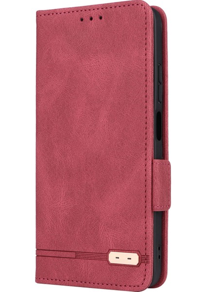 Xiaomi Için Poco X4 Pro 5g Stand Cüzdan Deri Kılıf Donanım Tasarımı Manyetik Toka Telefon Kapak-Rose (Yurt Dışından) modelleri