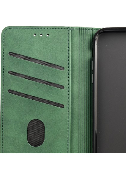 Xiaomi Için Poco X4 Pro 5g Birleştirme Pu Deri Telefon Kılıfı Tam Koruma Cilt Duygusu Dokunmatik Stand Flip Cüzdan Kapak Yeşili (Yurt Dışından) indirimleri