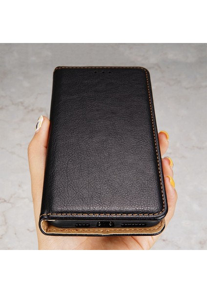 Xiaomi Için Redmi A1 4g/a2 4g Pu Deri Manyetik Otomatik Kapanış Telefon Kılıfı Stand Koruyucu Kapak Black (Yurt Dışından)