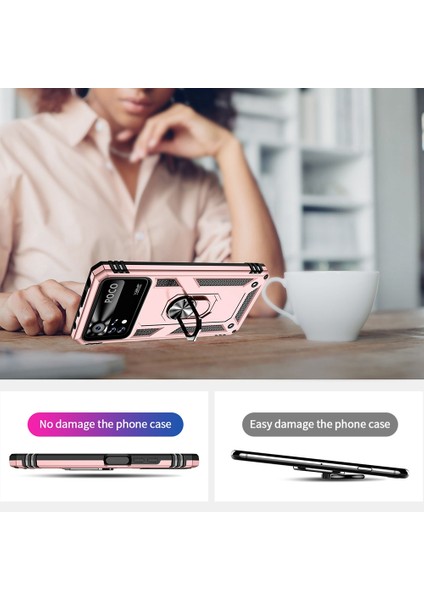 Xiaomi Poco X4 Pro 5g Yüzük Kickstand Telefon Kasası Yumuşak Tpu+Sert Pc Askeri Şok Geçirmez Koruyucu Koruyucu Kapak Golü (Yurt Dışından) fiyatları