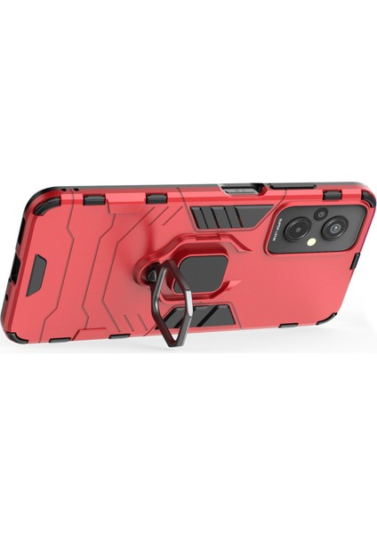 Xiaomi Redmi Için 11 Prime 4g Ring Tutucu Kickstand Telefon Kasası Sabit Pc Yumuşak Tpu Anti-Drop Koruyucu Kapak-Kırmızı (Yurt Dışından) fiyatları