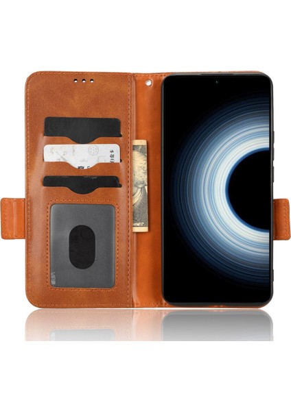 Xiaomi 12T 5g/redmi K50 Ultra 5g, Baskılı Üçgen Desen Pu Deri Cüzdan Stand Folio Flip Koruyucu Kapak Kahverengi (Yurt Dışından) fiyatları