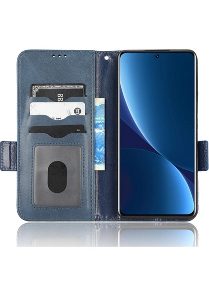 Baskılı Üçgen Desen Stand Stand Cüzdan Kapağı Xiaomi 12 Lite 5g, Pu Deri Tam Koruma Cep Telefonu Kılıf Mavisi (Yurt Dışından) fiyatları