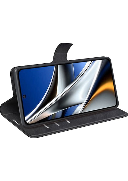 Folio Flip Deri Kılıfı Xiaomi Poco X4 Pro 5g, Stand Cüzdan Black ile Manyetik Toka Telefon Kabuğu Kapağı (Yurt Dışından) modelleri