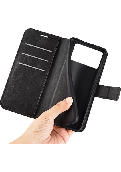Folio Flip Deri Kılıfı Xiaomi Poco X4 Pro 5g, Stand Cüzdan Black ile Manyetik Toka Telefon Kabuğu Kapağı (Yurt Dışından) indirimleri