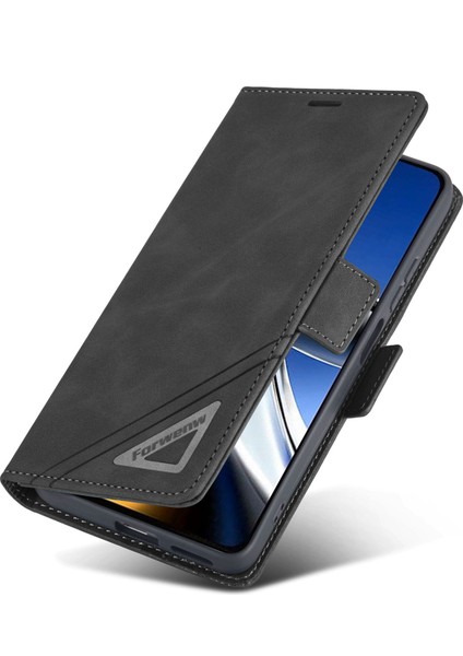 Xiaomi Için Poco M4 Pro 4g Şok Geçirmez Flip Cüzdan Kılıfı Pu Deri Deri Telefon Koruyucu Kapak Stand-Black (Yurt Dışından) fırsatları