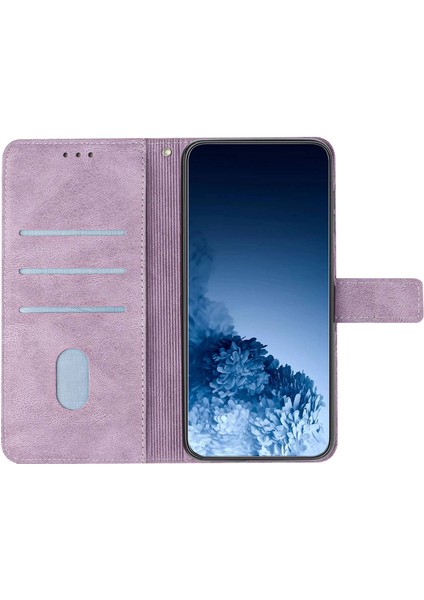 Xiaomi Redmi Için 10C Her Şey Dahil Koruma Telefon Kılıfı Pu Deri Mandala Çiçek Baskılı Stand Özellik Telefon Cüzdan Tarzı Kapak Morası (Yurt Dışından)