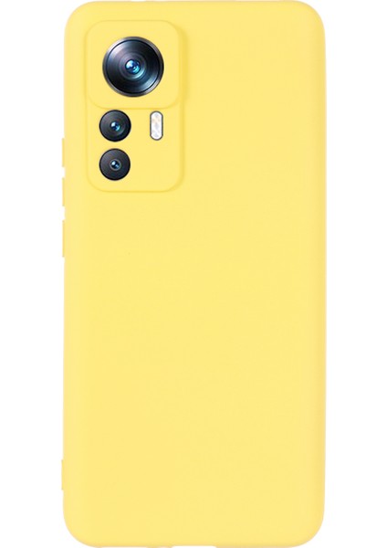 Xiaomi 12T 5g/redmi K50 Ultra 5g Sıvı Silikon Telefon Kılıfı Damla Koruma Koruyucu Akıllı Telefon Koruyucu Kapak Strap-Sarı (Yurt Dışından)