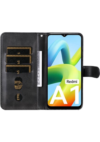 Xiaomi Redmi A1 4g/a2 4g Pu Deri Fermuar Cep Stand Telefon Kılıf Buzağı Dokusu Tam Koruma Cüzdan Iç Tpu Kapak Black (Yurt Dışından) fiyatları