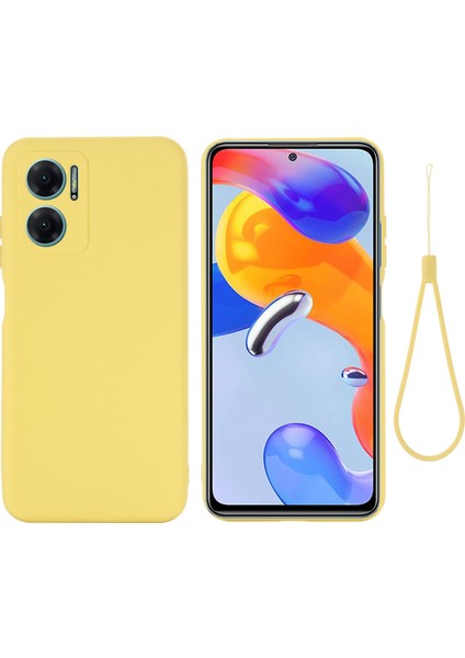 Xiaomi Için Redmi 10 5g/redmi 10 Prime+ 5g/redmi Not 11E 5g Sıvı Silikon Kılıf Yumuşak Mikrofiber Astar As Anti-Dirt Koruyucu Koruyucu Koruyucu Kabuk (Yurt Dışından)