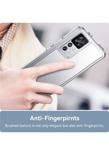 Xiaomi 12T 5g Telefon Kasası Için, Düşme Geçirmez Cep Telefonu Kabuğu Tpu Tampon+Akrilik Geri Koruyucu Kapak-Şeffaf (Yurt Dışından) fırsatları