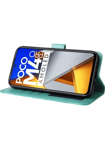 Xiaomi Için Poco M4 Pro 4g Ayçiçeği Baskılı Telefon Kılıfı Pu Deri Cüzdan Stand Sıçrama Dayanıklı Flip Telefon Kapağı Bilek Kayış-Yeşil ile (Yurt Dışından) fırsatları