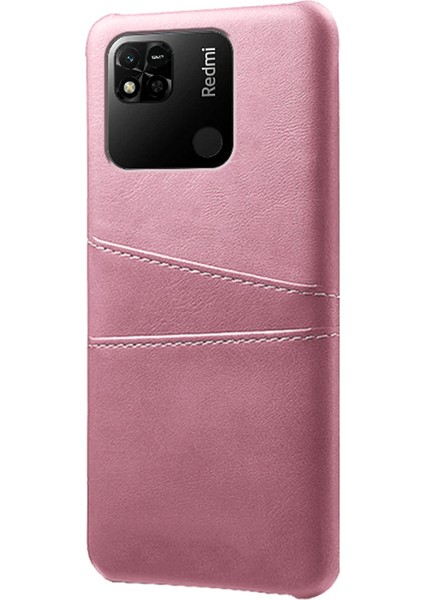 Xiaomi Redmi Için 10A Şok Geçirmez Ince Kart Yuvaları Geri Geri Kılıf Anti-Çizelge Pu Deri Kaplamalı Sert Pc Kapak Golü Altın (Yurt Dışından) fiyatları