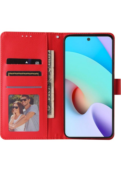Xiaomi Için Stand Kapağı Redmi 10 5g/redmi 10 Prime+ 5g/redmi Not 11E 5g, Folio Flip Pu Deri Cüzdan Cep Telefon Kılıfı Krader-Red ile (Yurt Dışından) fiyatları