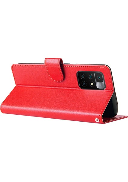Xiaomi Için Stand Kapağı Redmi 10 5g/redmi 10 Prime+ 5g/redmi Not 11E 5g, Folio Flip Pu Deri Cüzdan Cep Telefon Kılıfı Krader-Red ile (Yurt Dışından) fırsatları