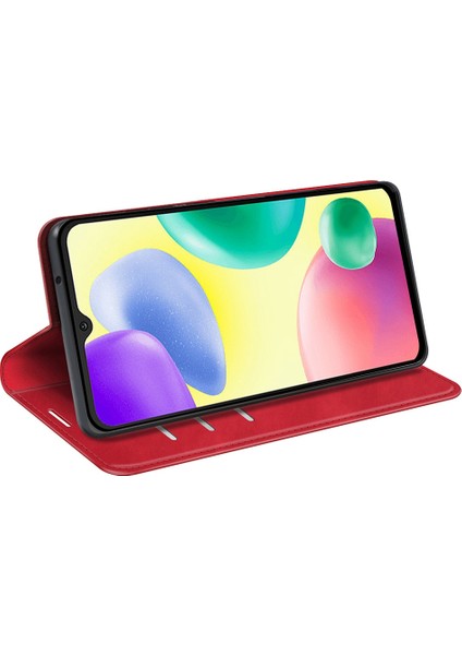 Xiaomi Redmi Için 10A Cilt Duygu Deri Deri Kapak Otomatik Kapatma Cüzdan Stand-Red ile Manyetik Telefon Kılıfı (Yurt Dışından) fırsatları
