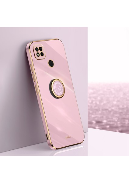 Xiaomi Redmi 10A Için Xinli Ring Tutucu Kickstand Telefon Kasası, Elektraplatma Altın Kenar Tpu Telefon Kapak Morası (Yurt Dışından) indirimleri