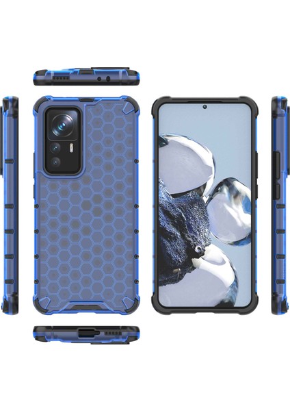 Xiaomi 12T Pro 5g Petek Dokusu Tpu+Pc Telefon Kapağı Şok Geçirmez Koruyucu Kasık Mavisi (Yurt Dışından) indirimleri
