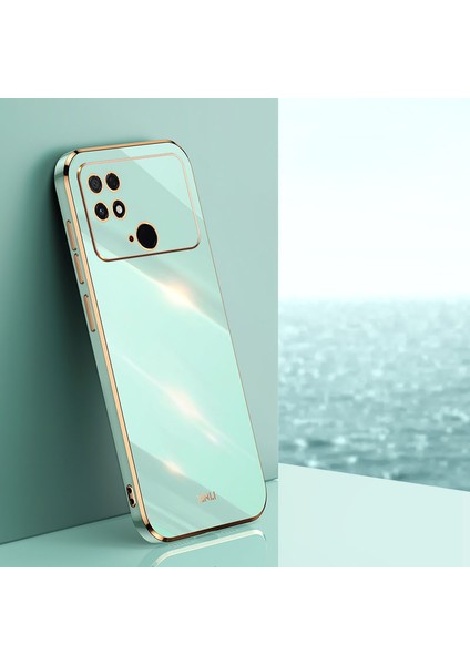 Xiaomi Poco C40 4g Için Xinli Tpu Telefon Kılıfı, Fall Anti-Fall Elektrokaplatma Arka Kabuk Tam Kamera Lens Koruma Kapağı Kapak-Chyan (Yurt Dışından)