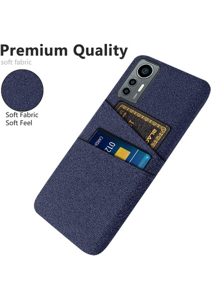 Xiaomi Için 12 Lite 5g Ultra Ince Kumaş Doku Çift Kart Yuvası ile Çizgiye Dayanıklı Telefon Kılıfı Giyim Dayanıklı Telefon Kabuk Mavisi (Yurt Dışından) fiyatları