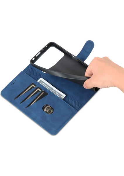 Xiaomi Poco X4 Pro 5g Pu Deri Cüzdan Flip Case Şok Geçirmez Tpu Iç Kabuk Folio Stand View Bookstyle Cover-Blue (Yurt Dışından) indirimleri