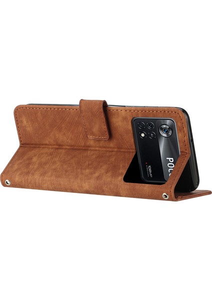 Xiaomi Için Poco X4 Pro 5g Cilt-Touch Telefon Stand Pu Deri Diziler Baskılı Cüzdan Kapak Kılıfı (Yurt Dışından) indirimleri