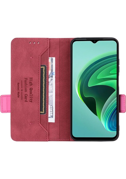 Xiaomi Için Redmi 10 5g/redmi 10 Prime+ 5g/redmi Not 11E 5g Donanım Dekoru Deri Telefon Kılıfı Çift Manyetik Toka Koruyucu Stand Flip Cüzdan Kapak Çizgisi (Yurt Dışından) fiyatları