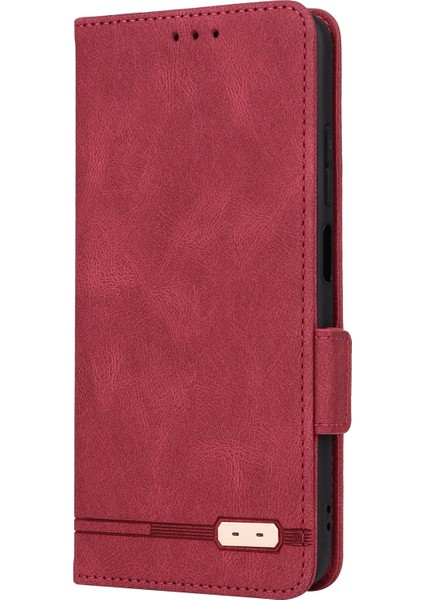 Xiaomi Için Redmi 10 5g/redmi 10 Prime+ 5g/redmi Not 11E 5g Donanım Dekoru Deri Telefon Kılıfı Çift Manyetik Toka Koruyucu Stand Flip Cüzdan Kapak Çizgisi (Yurt Dışından) indirimleri