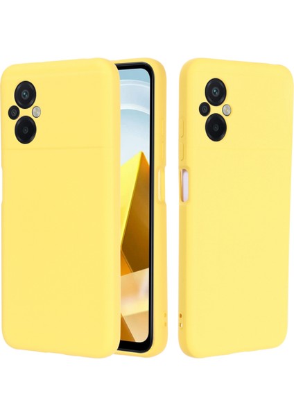 Xiaomi Poco M5 4g Için Sıvı Silikon Cep Telefonu Kılıfı, Yumuşak Elyaf Astar Anti-Çizgi Kapak Damla Koruma Kabuğu Strap-Yüz (Yurt Dışından) fiyatları