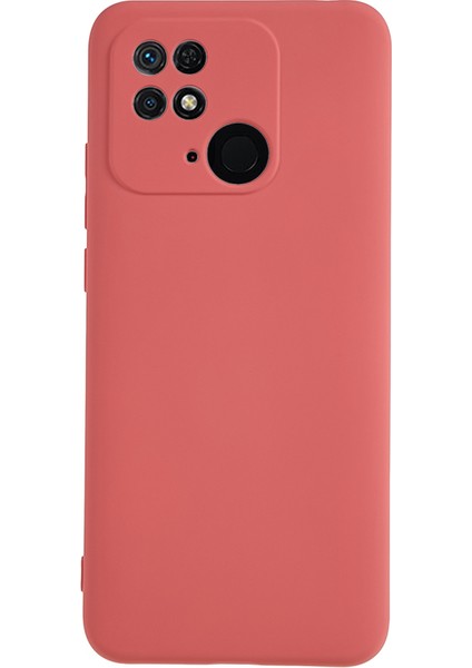Xiaomi Redmi 10C 4g Için Ka Telefon Kılıfı Çıkırma Kanıtı Fiber Astar Yumuşak Tpu Arka Kapak Hawthorn Kırmızı (Yurt Dışından)