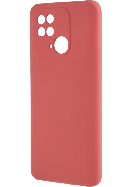 Xiaomi Redmi 10C 4g Için Ka Telefon Kılıfı Çıkırma Kanıtı Fiber Astar Yumuşak Tpu Arka Kapak Hawthorn Kırmızı (Yurt Dışından) modelleri