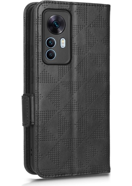 Xiaomi 12T 5g/redmi K50 Ultra 5g, Baskılı Üçgen Desen Pu Deri Cüzdan Stand Folio Flip Koruyucu Kapak Black Için Şok Geçirmez Telefon Kılıfı (Yurt Dışından) indirimleri