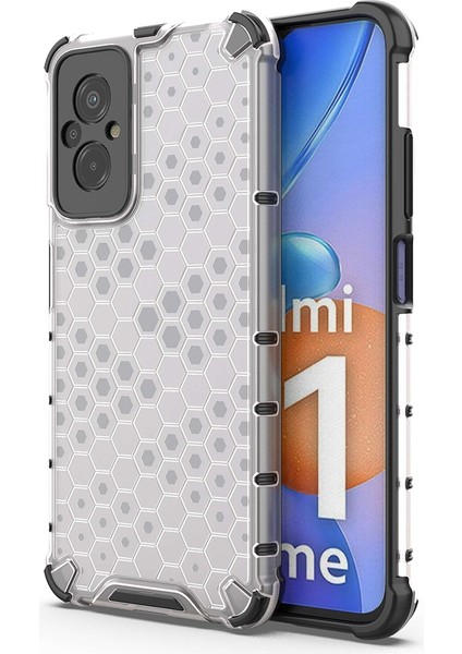 Xiaomi Redmi Için 11 Prime 4g Petek Doku Doku Anti Drop Anti-Drop Telefon Kılıfı Yumuşak Tpu+Sert Pc Hybrid Kapak-Grey (Yurt Dışından) fiyatları