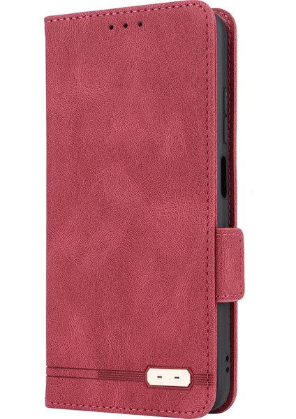 Xiaomi Redmi Için 11 Prime 4g Anti-Çizelge Pu Deri Deri Anti Dalgalı Kılıf Donanım Dekoru Çift Manyetik Toka Cüzdan Stand Kabuk-Rose (Yurt Dışından) indirimleri