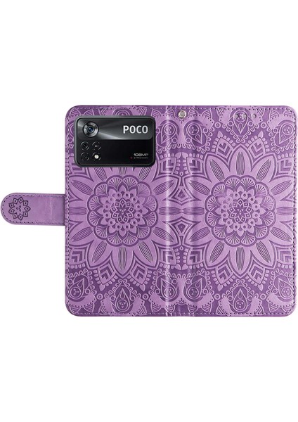 Xiaomi Poco X4 Pro 5g Pu Deri Deri Flip Cüzdan Kılıf Ayçiçeği Baskılı Stand Kitaplık Magnetik Koruyucu Kapak (Yurt Dışından) indirimleri