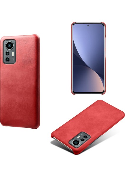 Xiaomi Için 12 Lite 5g Aşınmaya Dayanıklı Buzağı Dokulu Pu Deri Kaplama Sabit Pc Anti-Damla Cep Telefonu Kasası Kapak-Kırmızı (Yurt Dışından) fiyatları
