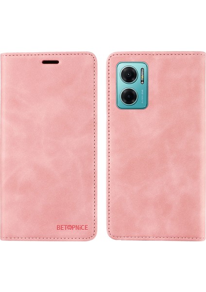 Xiaomi Için Redmi 10 5g/not 11E 5g/10 Prime+ 5g/11 Prime 5g Telefon Flip Case Stand Deri Rfıd Engelleme Cüzdanı Kapak Pembe (Yurt Dışından)