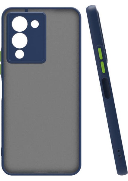 Infinix Note 12 Kılıf Hux Kamera Korumalı Silikon Lacivert