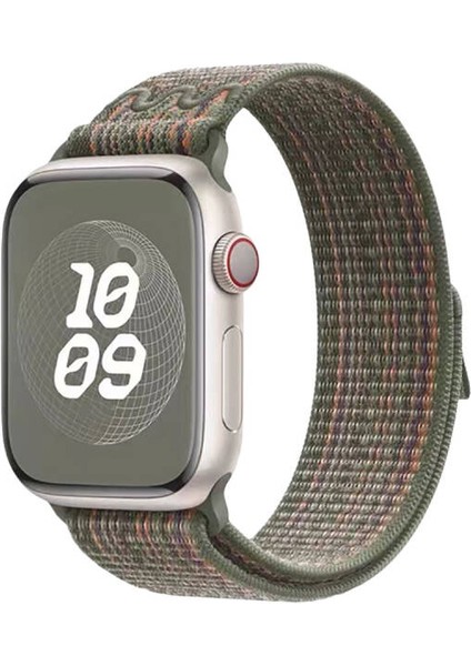 Apple Watch 4 5 42MM Kordon Hasır Strap Kayış KRD91 Koyu Yeşil fiyatları