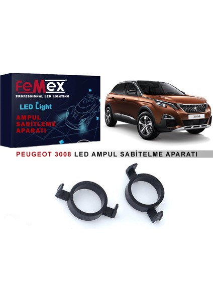 Peugeot 3008 Araçlar Için Kısa Far Tutucu LED Ampul Sabitleme Aparatı