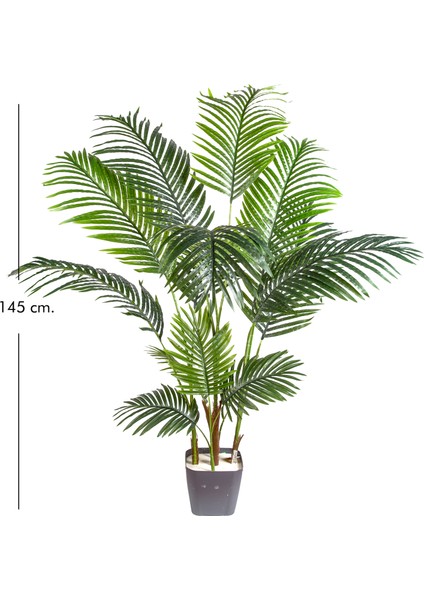 Yapay Areka Palmiye Ağacı Gerçek Dokulu 145 Cm.