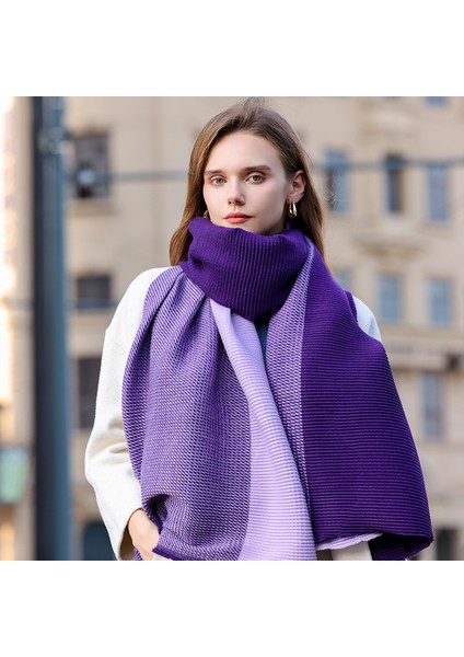 Çok Renkli Mevcut Çift Taraflı Monokrom Eşarp Sahte Kaşmir Eşarp Kadın Zarif Şal (Yurt Dışından) modelleri